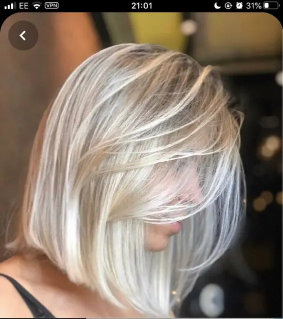 Blonde toned hair